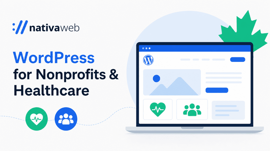 WordPress website design for nonprofits and healthcare organizations in Ontario